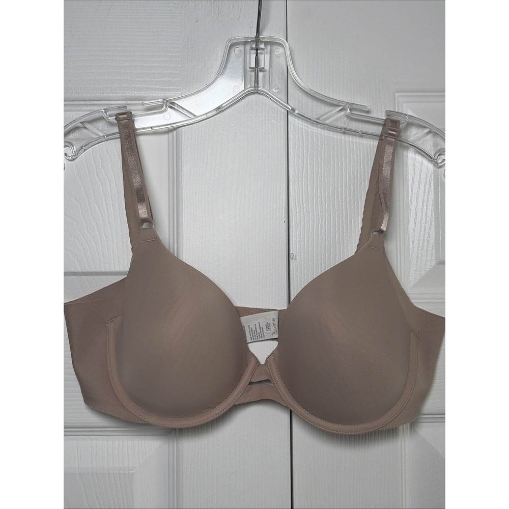 Warners This Is Not A Bra Womens Size 34C Tan Underwire Contour Neutral Minimal